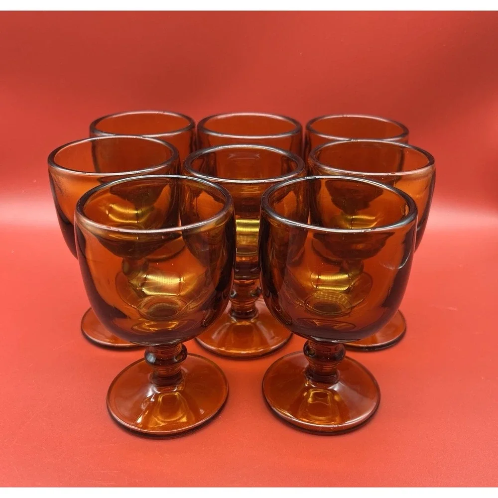 MCM Imperial Hoffman House Amber 6 oz Cocktail Glass 4.5